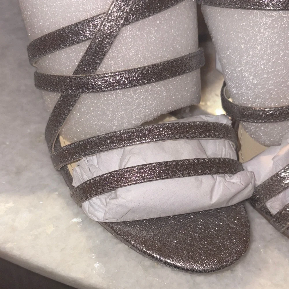 Jessica Simpson Metallic Strappy Heels
